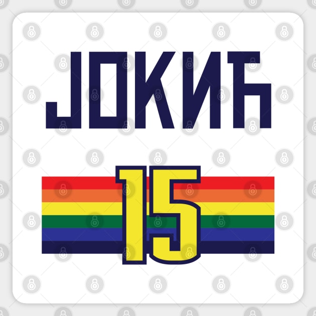 Nikola Jokic Denver Cyrillic Sticker by vlada123